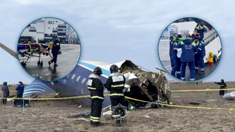 El avión había despegado de Bakú, la capital de Azerbaiyán