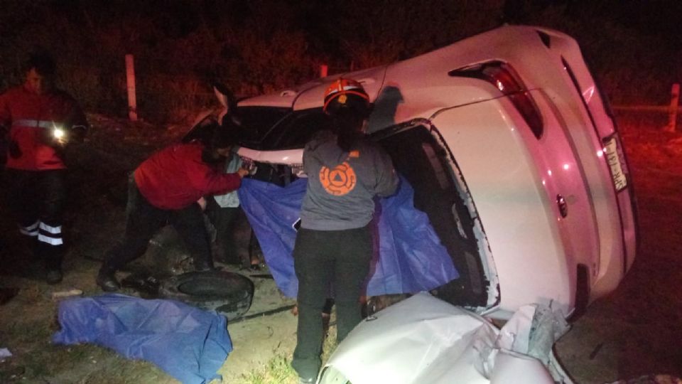 El incidente ocurrió sobre la carretera libre Monterrey-Nuevo Laredo, en el municipio de Salinas Victoria.