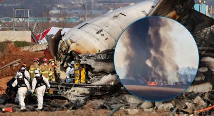 Accidente de avión en Corea del Sur: Así fue el momento exacto cuando se estrelló | VIDEO