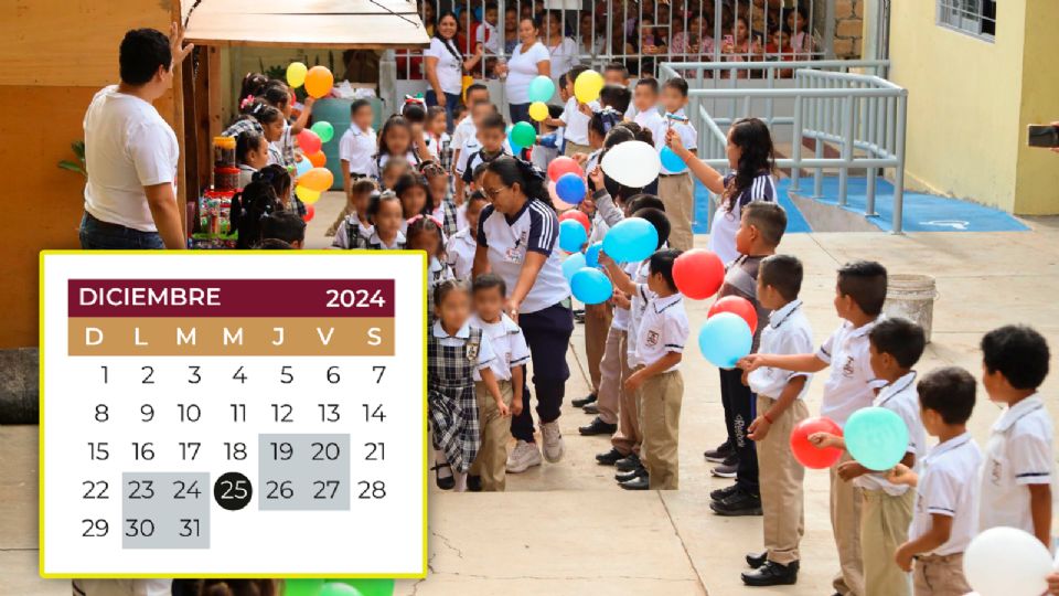 El ciclo escolar 2024-2025 comprende un total de 190 días para las y los estudiantes de preescolar, primaria y secundaria.