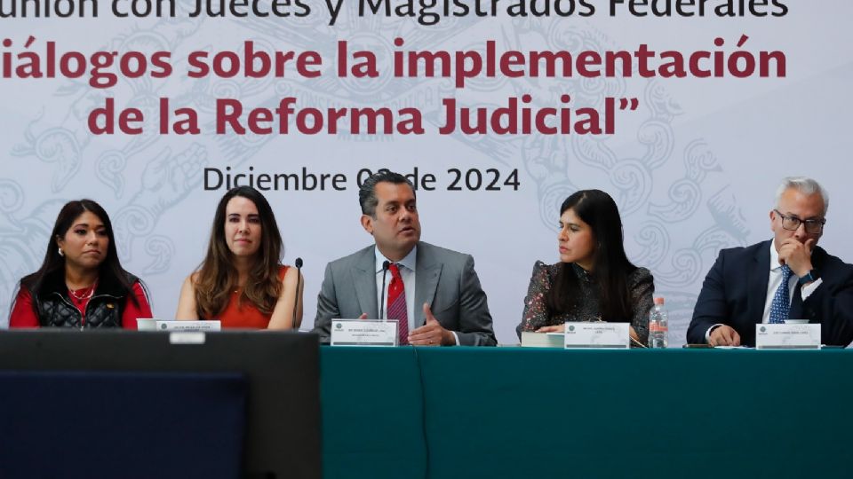 “Diálogos sobre la implementación de la reforma judicial” en San Lázaro.