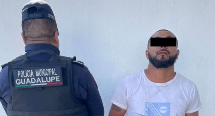 Hombre golpea y amaga a familia con arma blanca en Guadalupe, ya está detenido