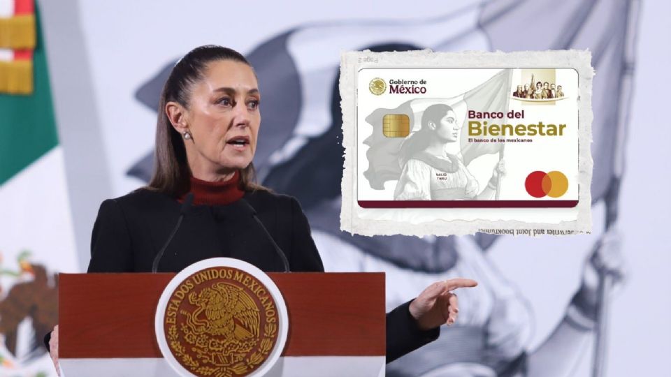 La presidenta Claudia Sheinbaum presentó la nueva tarjeta del Banco del Bienestar.