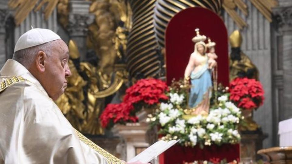 El papa Francisco en su mensaje de Año Nuevo.