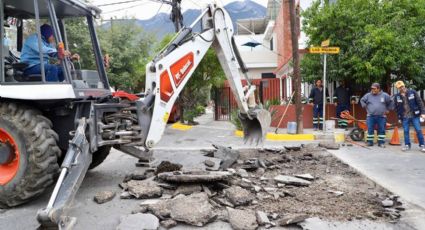 Intensifica Mauricio Fernández operaciones de bacheo en San Pedro