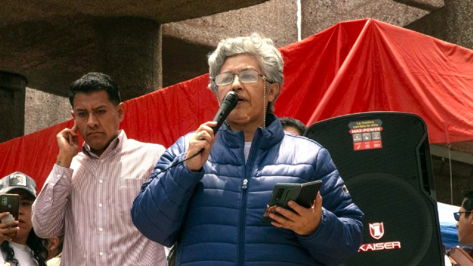 Patricia Aguayo, vocera del movimiento de trabajadores contra la reforma judicial.