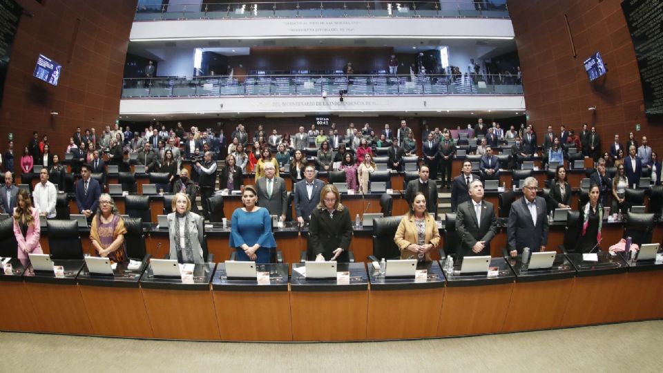 Sesión ordinaria en el Senado de la República.