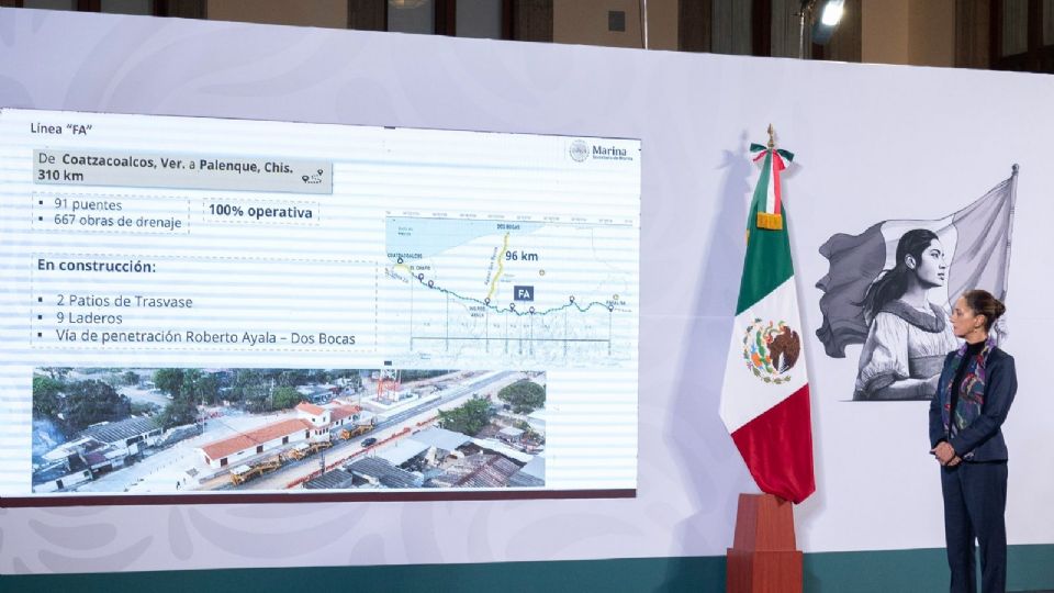 La Línea K, que conectará Ixtepec, Oaxaca a Ciudad Hidalgo, Chiapas, registra un avance de 58.5%.