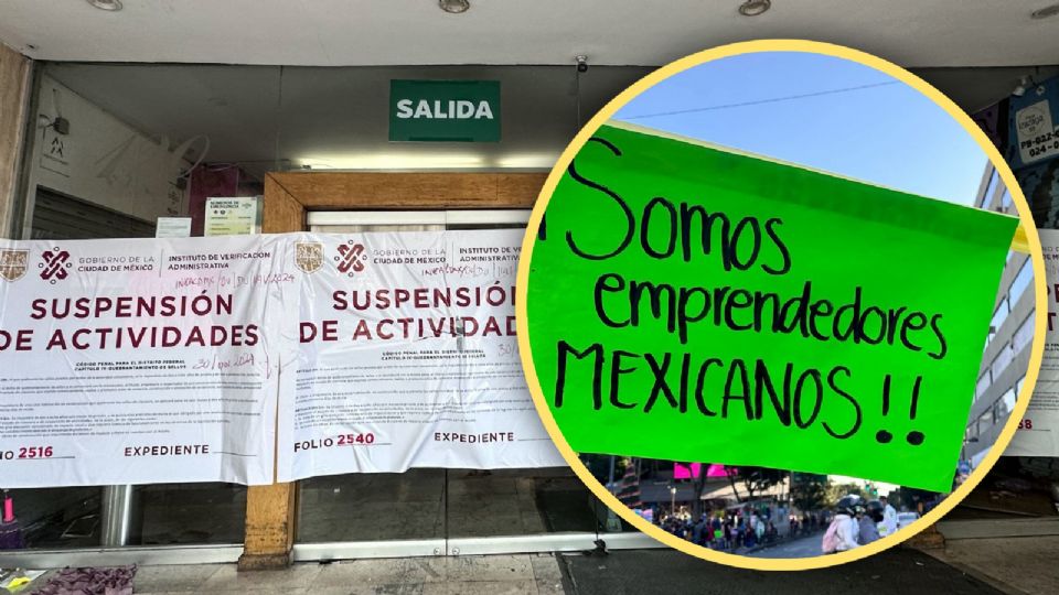 Comerciantes de Plaza Izazaga 89 afectados con la suspensión de actividades.