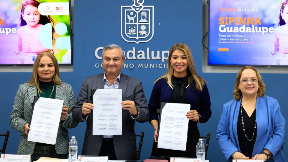 Héctor García, alcalde de Guadalupe, tomó protesta a quienes integran el SIPINNA y dio a conocer los objetivos prioritarios para la infancia del municipio.