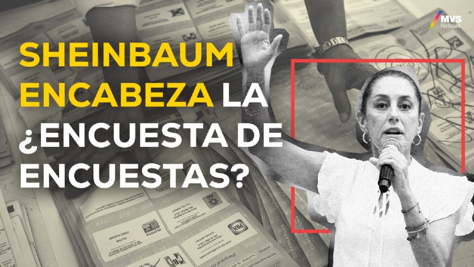 Sheinbaum encabeza la ¿encuesta de encuestas?