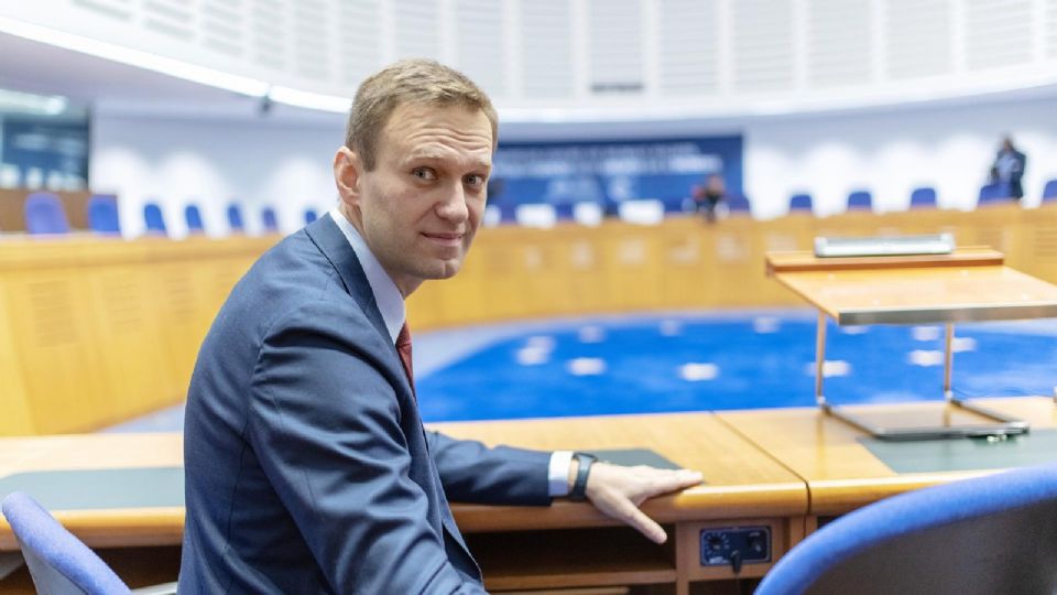 El líder de la oposición rusa en la Gran Sala del Tribunal Europeo de Derechos Humanos (TEDH).