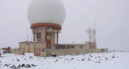 Se registra caída de nieve en Galeana y Rayones, en Nuevo León