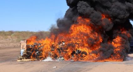 Destruye FGR droga, vehículos blindados y máquinas tragamonedas en Sonora
