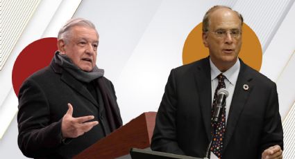 AMLO recibe a Larry Fink, presidente de BlackRock, en Palacio Nacional