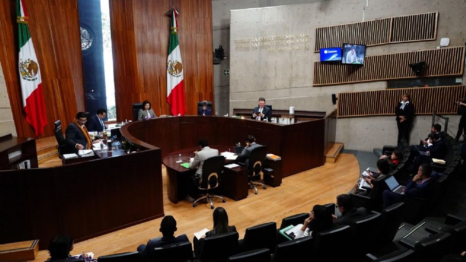 Sesión pública del Tribunal Electoral del Poder Judicial de la Federación en la sede del instituto.