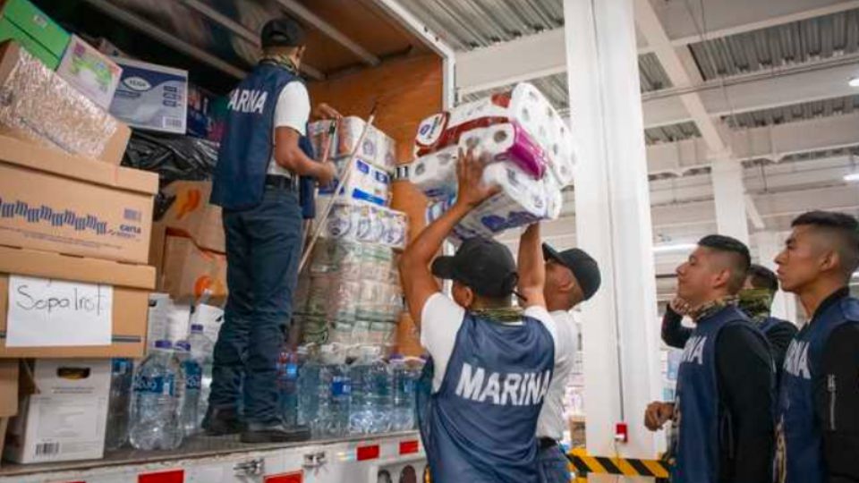 La Semar concluye la distribución de despensas en Guerrero.