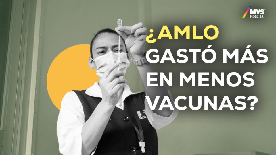 ¿AMLO gastó más en menos vacunas?