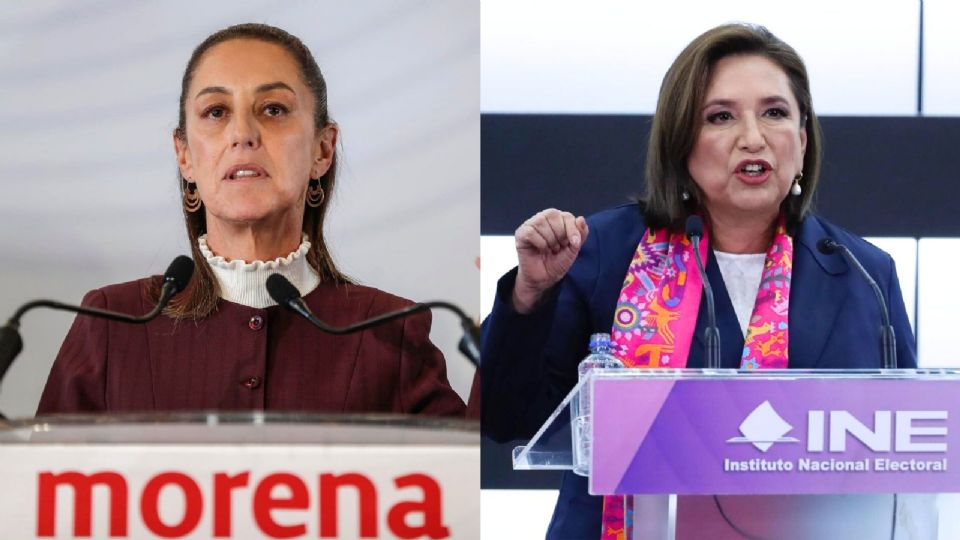 Claudia Sheinbaum y Xóchitl Gálvez, aspirantes presidenciales.