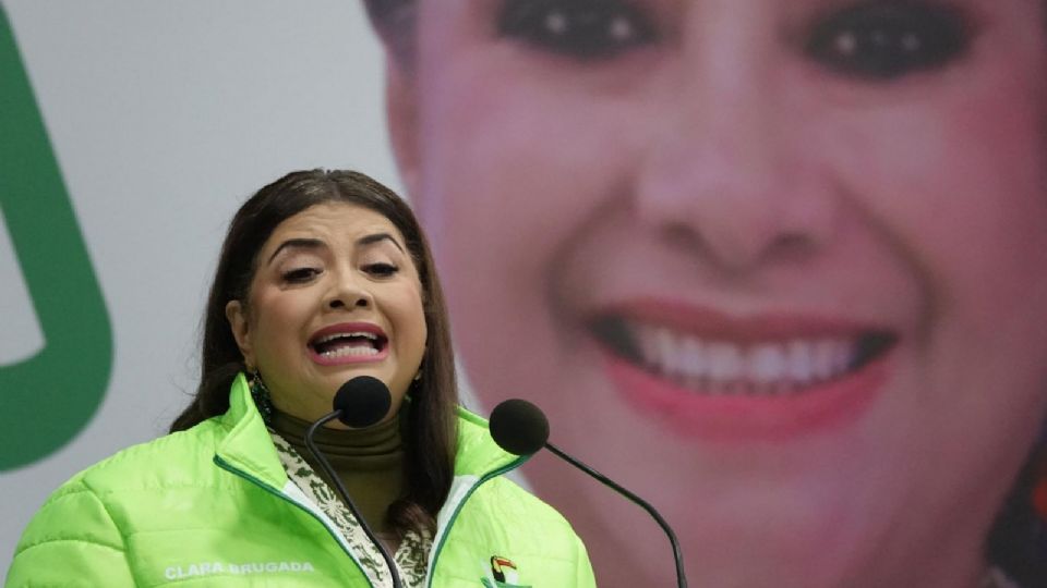 Clara Brugada Molina,  precandidata por la Jefatura de Gobierno por Morena.