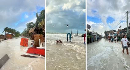 Las impactantes imágenes de la devastación de Holbox por una tormenta