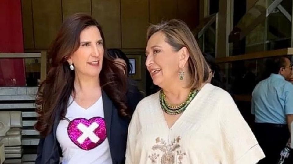 Kenia López Rabadán y Xóchitl Gálvez.