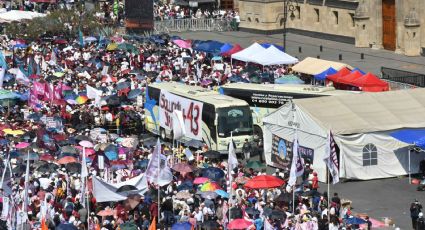 Llaman organizaciones al gobierno a respetar plantón de Ayotzinapa y piden a AMLO recibirlos