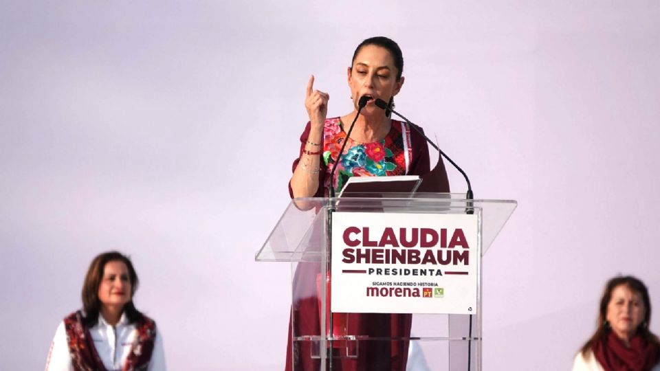 Claudia Sheinbaum, candidata a la Presidencia por Morena.