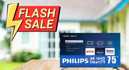 Bodega Aurrera pone pantalla Philips de 75" a precio irresistible por descuento de 10 mil pesos