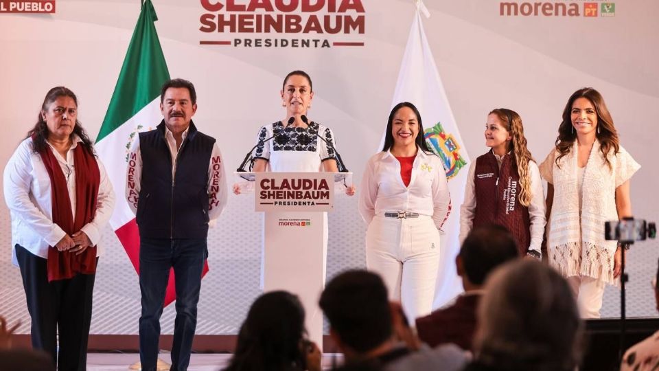 Claudia Sheinbaum Pardo, candidata a la Presidencia de México por la Coalición “Sigamos Haciendo Historia” (Morena-PT-PVEM).