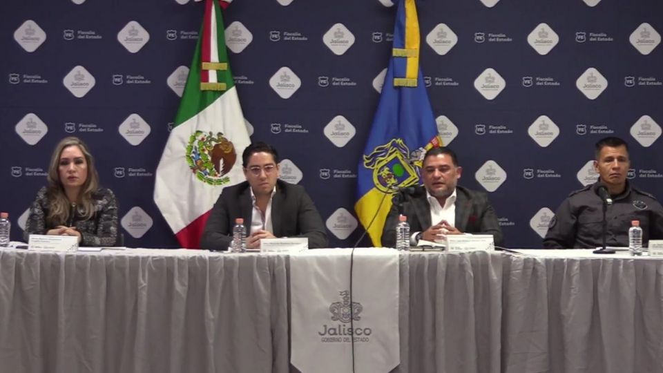 Rueda de prensa de la Fiscalía de Jalisco sobre la desaparición de un periodista en la entidad.