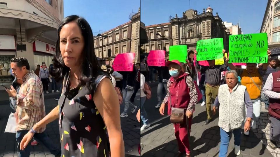 Lía Limón y vecinos se manifiestan en GCDMX.