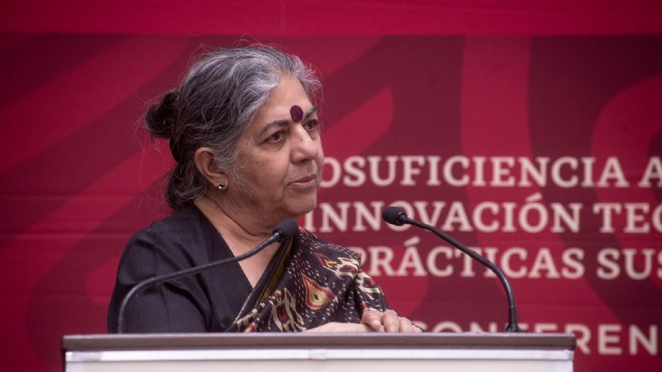 Vandana Shiva, científica y ambientalista proveniente de la India.