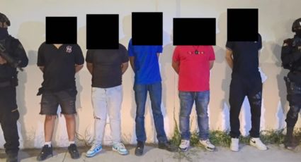 Fuerza Civil detiene a seis hombres armados en Monterrey, uno es menor de edad
