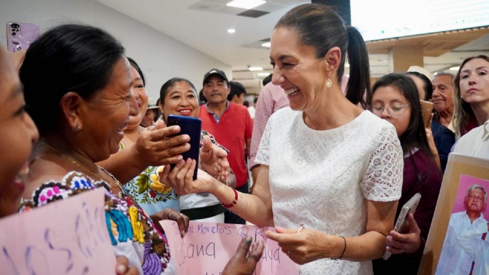 Claudia Sheinbaum fue apoyada por más de 85 mil personas en Yucatán y Quintana Roo.