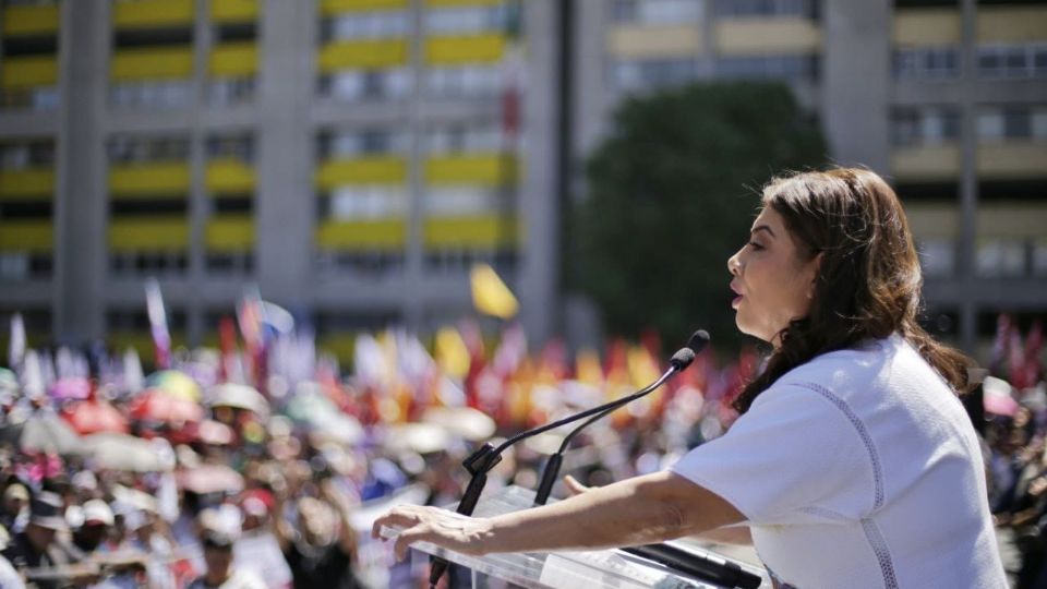 Clara Brugada, candidata a la Jefatura de Gobierno por la coalición “Sigamos Haciendo Historia”.