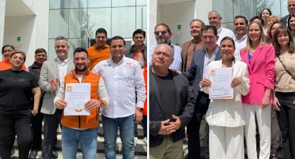 Candidatos de MC por alcaldías de San Pedro y García se registran ante el IEEPCNL