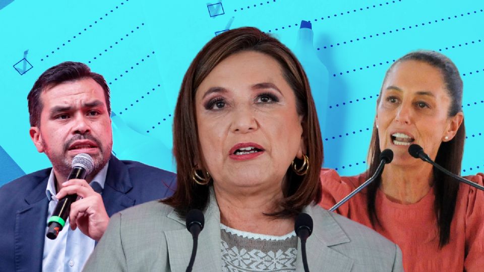 Las encuestas posicionan al frente a Claudia Sheinbaum.