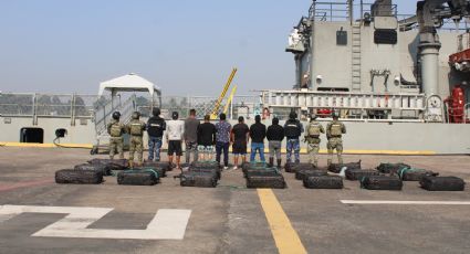 Marina asegura dos embarcaciones con más de una tonelada y media de probable cocaína en Michoacán