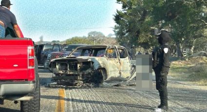 Así quedaron los autos calcinados tras enfrentamiento armado en Chiapas | VIDEO