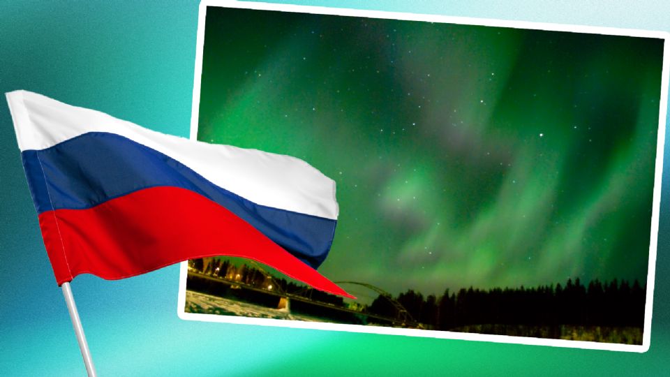 Las increíbles auroras boreales que pintaron el cielo de Rusia.