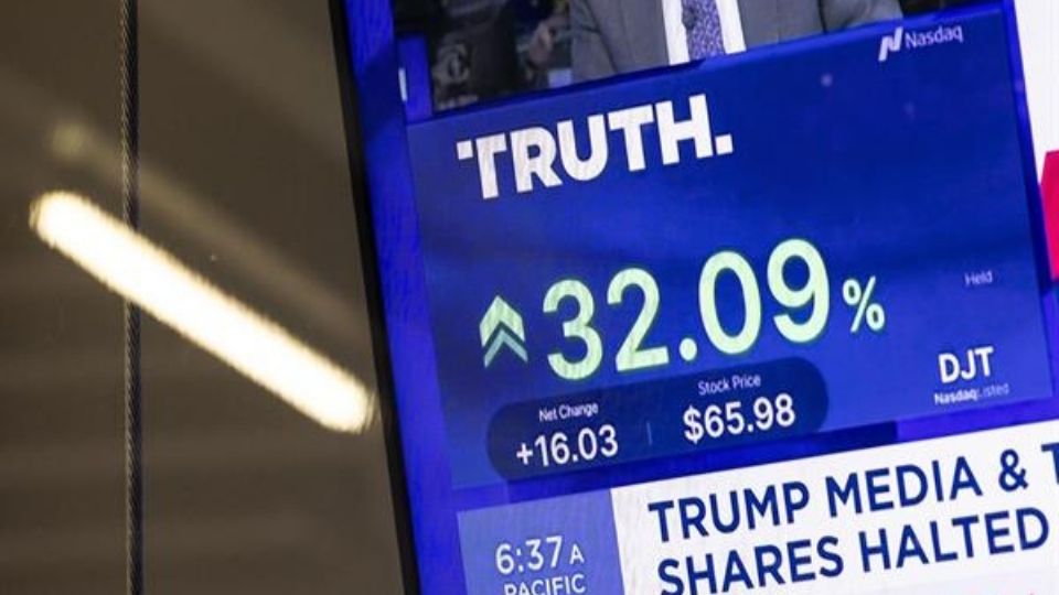 Truth Social, la red social de Donald Trump, debutó en bolsa.