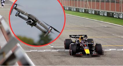 Así es el dron en Fórmula 1 que corre a alta velocidad, ¡persigue un monoplaza!