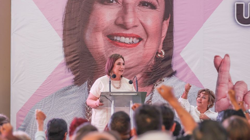 Xóchitl Gálvez, candidata presidencial por el PAN, PRI y PRD.