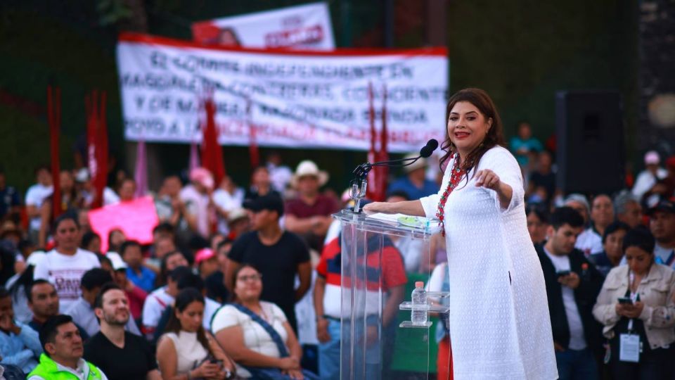 Clara Brugada, candidata a la jefatura de gobierno de la CDMX.