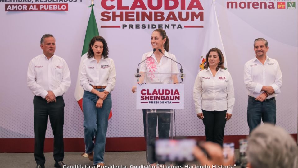 Claudia Sheinbaum, candidata a la presidencia por la Coalición Sigamos Haciendo Historia.