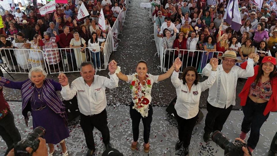 Claudia Sheinbaum estuvo de gira por Querétaro.