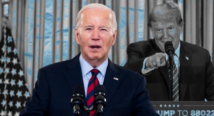 ¿Qué hizo Donald Trump con la cara de Joe Biden? Así se burló en vivo (VIDEO)