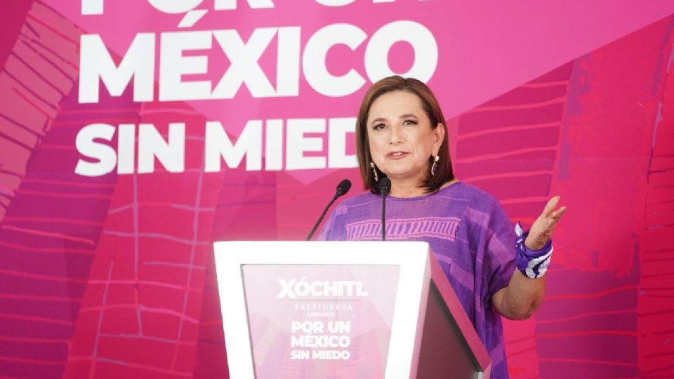 Xóchitl Gálvez, candidata presidencial por el PAN, PRI y PRD.