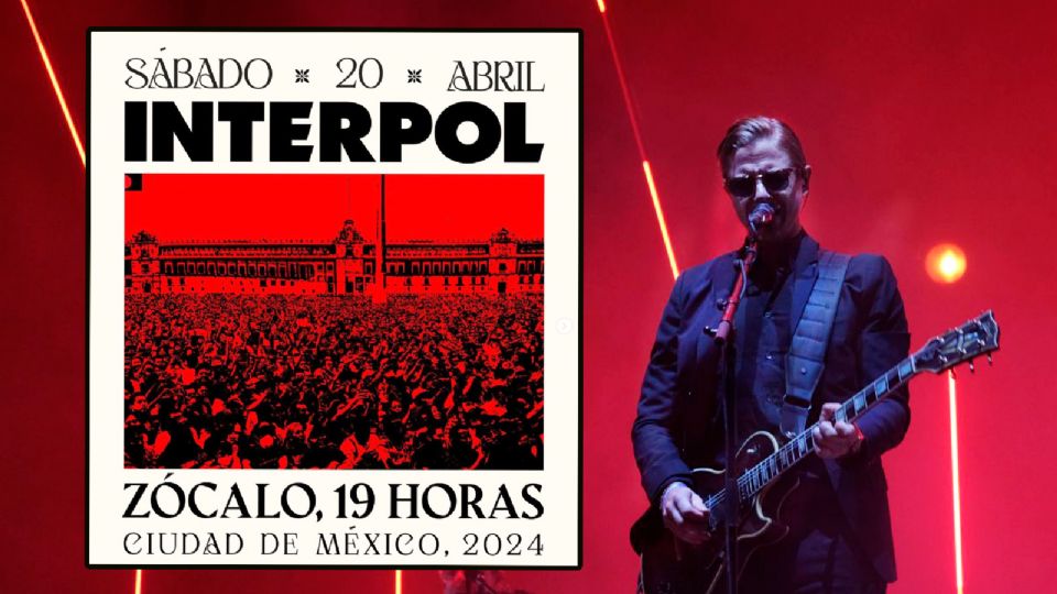 Interpol se presentará en el Zócalo de la CDMX completamente gratis